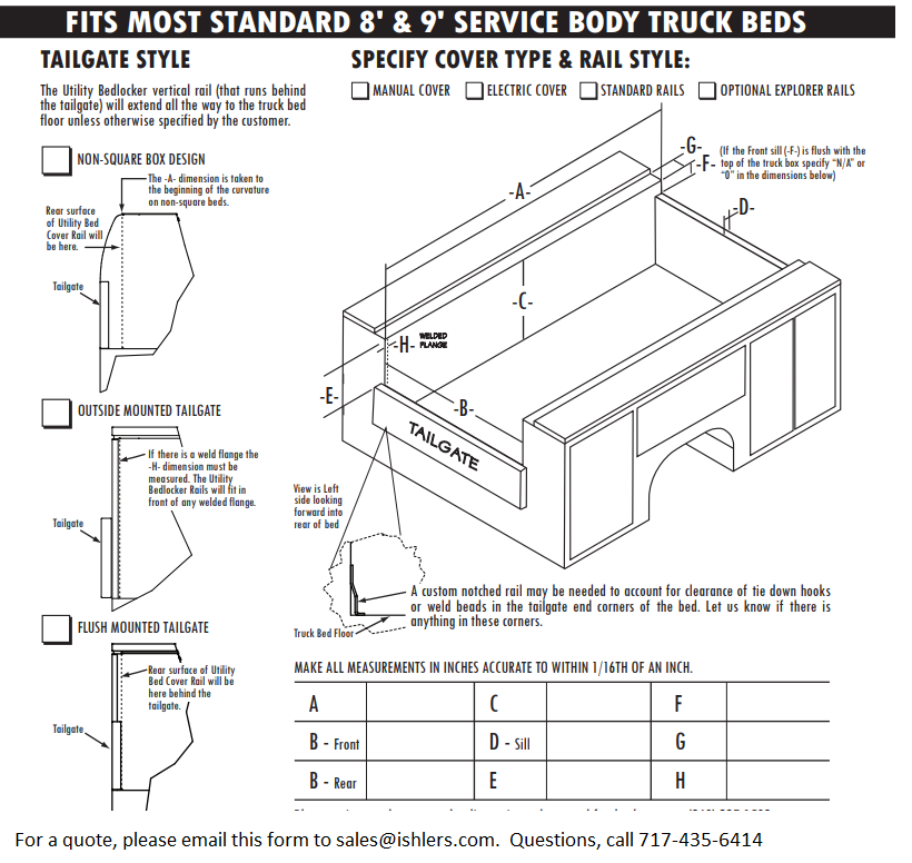 RETRACTABLE UTILITY BED COVER (By Pace Edwards) Ishler's Truck Caps
